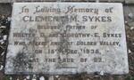 SYKES Clement M. -1936