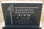 UYS Elizabeth Magdalena 1899-1983