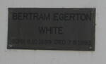 WHITE Bertram Egerton 1939-1993