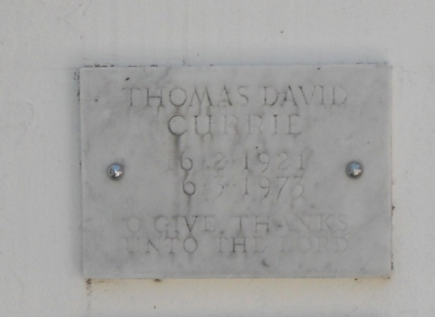 CURRIE Thomas David 1921-1973