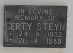 STEYN Gerty 1902-1989