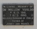 VOSLOO Willem 1916-1995