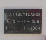 LANGE J.J.F. 1916-1984