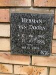 DOORN Herman, van 1940-2002