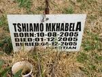 MKHABELA Tshiamo 2005-2005