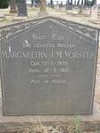 VORSTER Margaretha J.M. 1875-1957