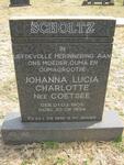 SCHOLTZ Johanna Lucia Charlotte nee COETSEE 1905-1994