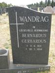 WANDRAG Bernardus Gerhardus 1931-1994