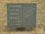 HOOLE Johanna Helena Maria 1908-1978