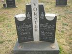 VORSTER Chris 1927-1996 & Minnie NAGEL 1937-2005