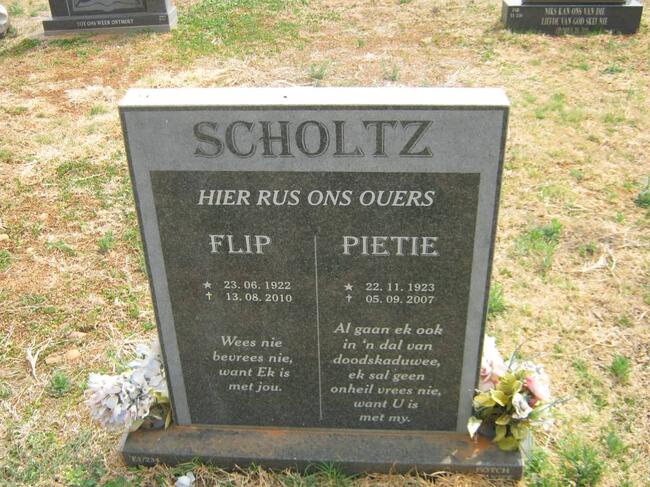 SCHOLTZ Flip 1922-2010 & Pietie 1923-2007