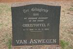 ASWEGEN Christoffel F., van 1886-1959