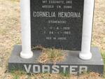 VORSTER Cornelia Hendrina nee STOREBECK 1929-1985