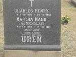 UREN Charles Henry 1896-1955 & Martha Maud NICHOLAS 1898-1991