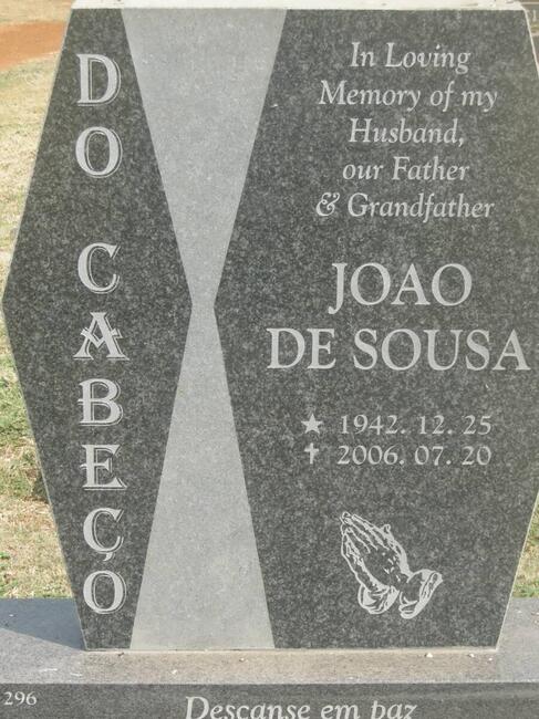 CABECO Joao De Sousa, do 1942-2006
