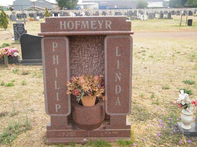 HOFMEYR Philip 1958-2001 & Linda 1955-