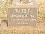 TOIT Johanna Dorothea, du 1878-1959