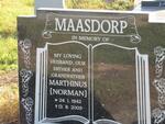 MAASDORP Marthinus 1942-2009