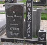 MABETSHE Mpumzi 1964-2007