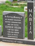 MABIJA Zanele Zelda 1955-2008