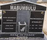 MABUMBULA Mzwandile Stanley 1941-2010