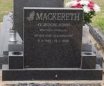 MACKERETH Gordon John 1943-2002