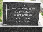 MACLACHLAN Ruby Grace 1897-1990