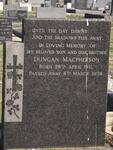 MACPHERSON Duncan 1911-1958