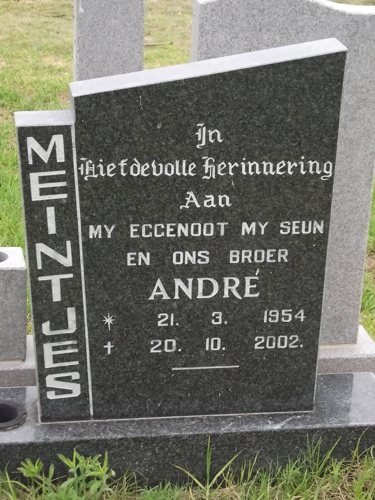 MEINTJES André 1954-2002