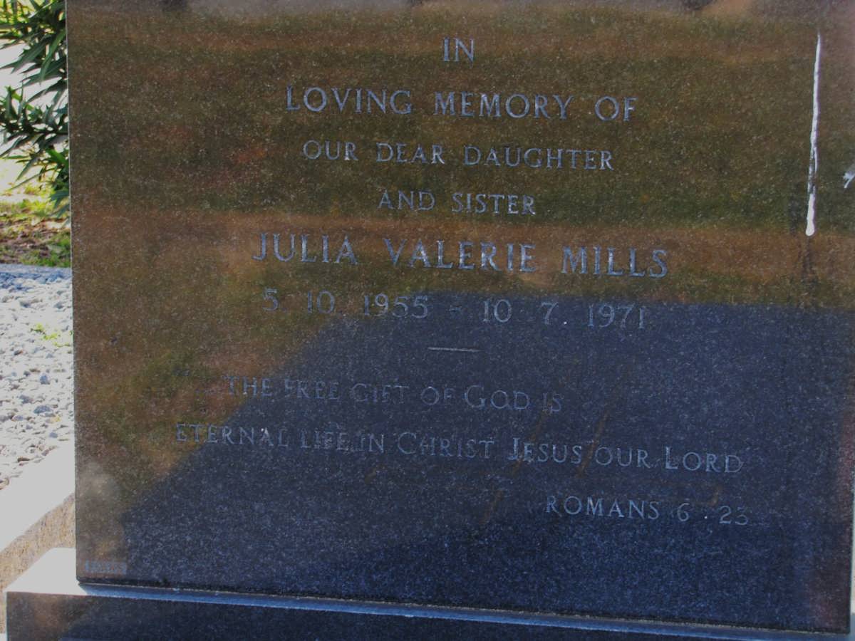 MILLS Julia Valerie 1955-1971