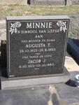 MINNIE Jacob J. 1922-1980 & Augusta T. 1923-1963