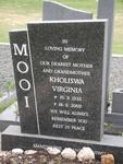 MOOI Kholiswa Virginia 1932-2002