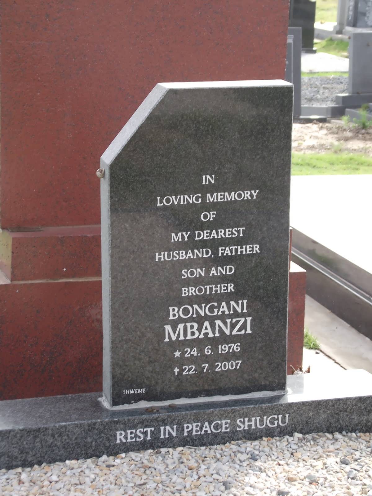 MBANZI Bongani 1976-2007