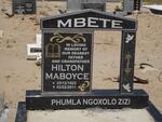 MBETE Hilton Maboyce 1923-2011