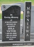 MBONISWA Zola Victor 1958-2008