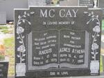 MC CAY Angus 1911-1973 & Agnes Athena 1911-1986