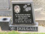 MC DOUGALL Lloyd Allan 1962-1975