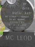 MC LEOD Annaleen 1958-1988