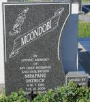 MCONDOBI Mpafane Patrick 1963-2009