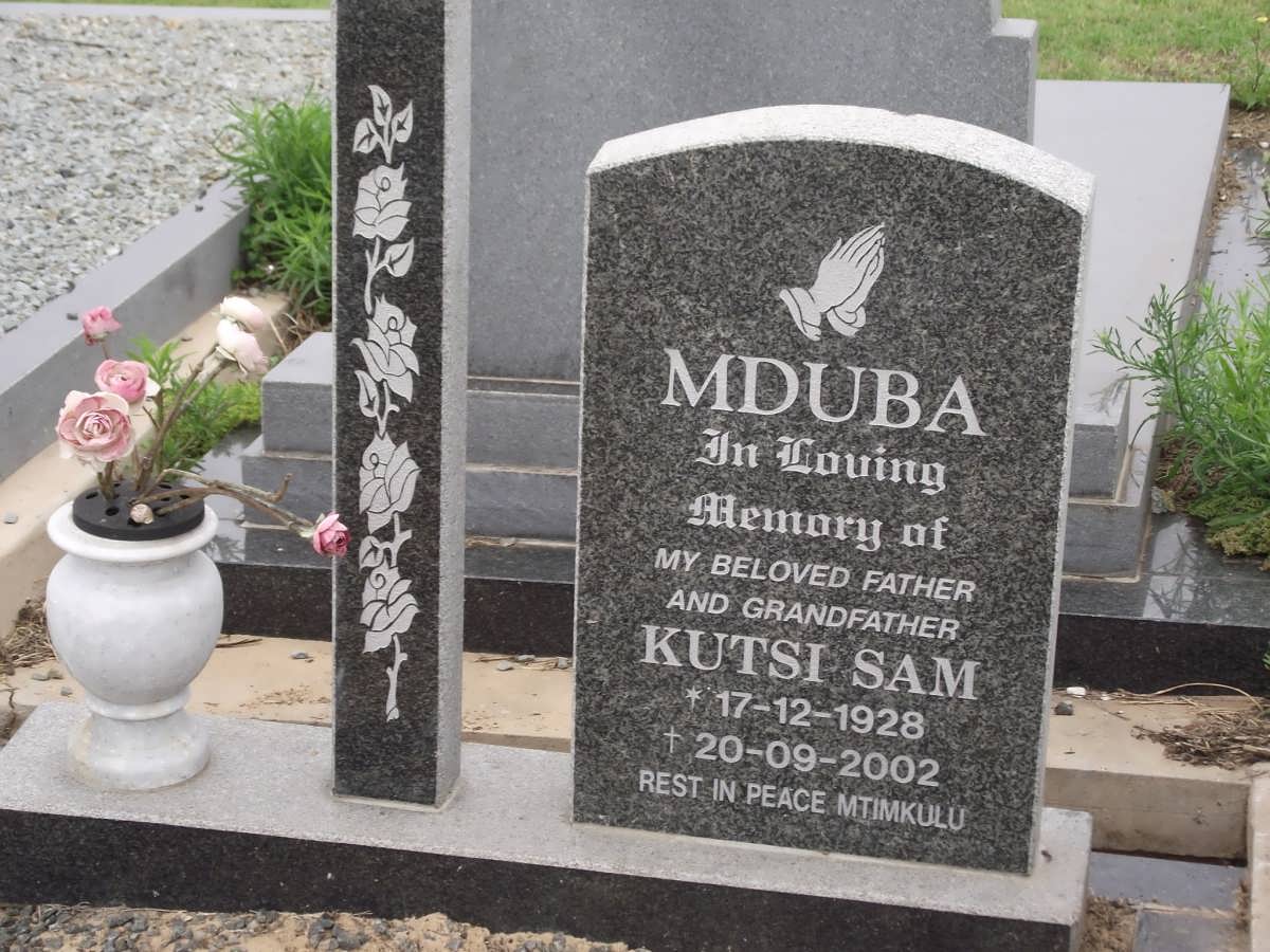 MDUBA Kutsi Sam 1928-2002