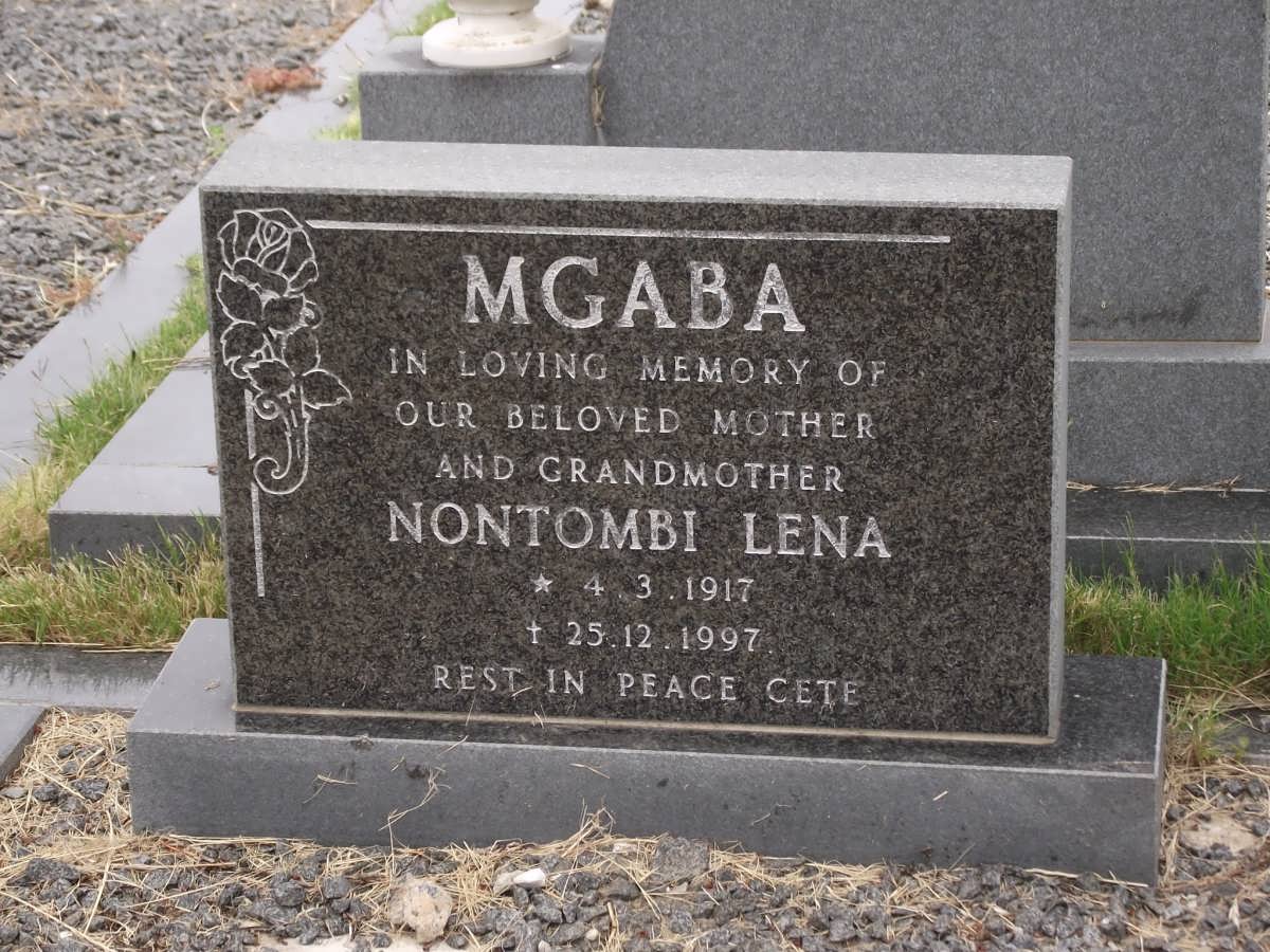 MGABA Nontombi Lena 1917-1997