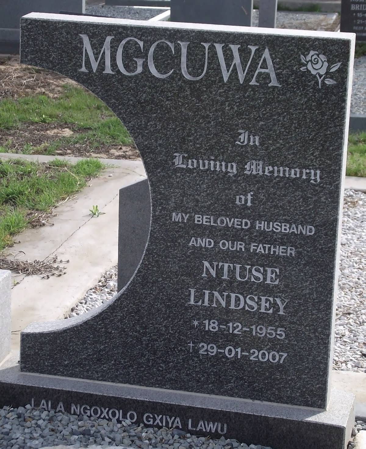 MGCUWA Ntuse Lindsey 1955-2007