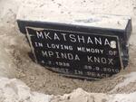 MKATSHANA Mpinda Knox 1938-2010