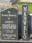 MKHWELO Thanduxolo Vuyolwethu 1980-2007