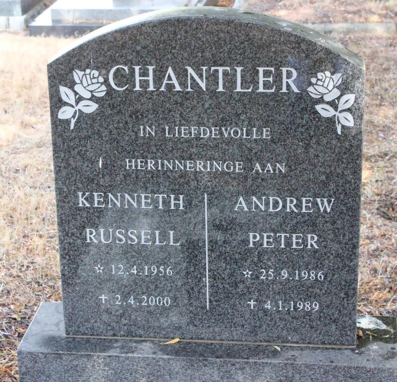 CHANTLER Kenneth Russell 1956-2000 :: CHANTLER Andrew Peter 1986-1989