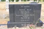 MALAN Francois 1897-1969 & Magdalena Leonora MALAN 1901-1986