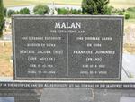 MALAN Francois Johannes 1922-2000 & Beatrix Jacoba MULLER 1931-1994