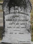 DICKSON Anna E.C. 1875-1945