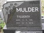 MULDER Frederick 1919-1979