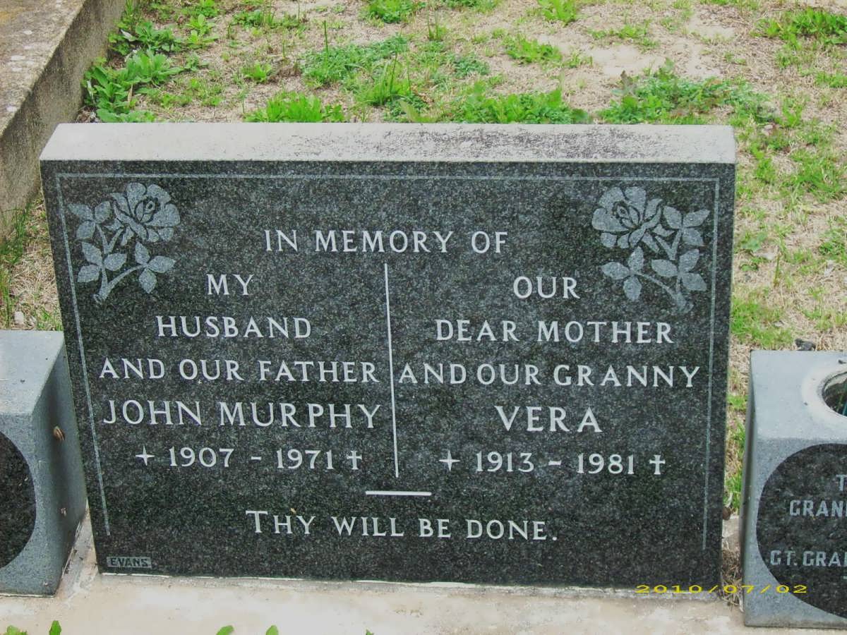 MURPHY John 1907-1971 & Vera 1913-1981